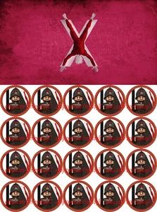 20PCS Game Of Thrones House Bolton Pavise Soldier 4cm Plastic Figure DIY Toy - Picture 1 of 1