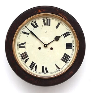 38cm railway waiting room style vintage Wall Clock Railway School Office Bank - Picture 1 of 22