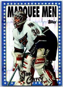 1995-96 TOPPS MARQUEE MEN POWER BOOSTERS INSERTS JIM CAREY Hockey Card # 383 BV