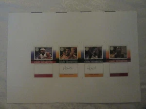 Fleer Skybox E-XL NBA 2004-05 Court Authentics Uncut Proof of 4 Cards Unsigned - Picture 1 of 12