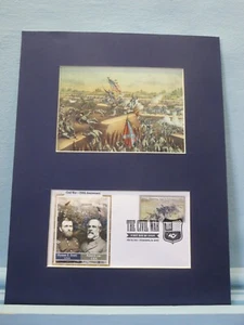 Union troops storm the defenses at the Fall of Petersburg & First Day Cover - Picture 1 of 2