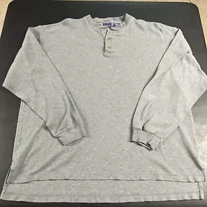 Pendleton Camicia Uomo Henley Grigio Taglia XXL Cotone Leggera Casual Pullover Top - Foto 1 di 9