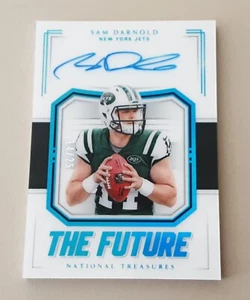 2018 PANINI NATIONAL TREASURES THE FUTURE SAM DARNOLD ON CD AUTO. 14/25  VIKINGS - Picture 1 of 13