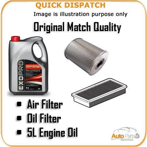 AIR OIL FILTERS AND 5L ENGINE OIL FOR FIAT CINQUECENTO 0.9 1991-1998 3910 - Image 1 of 1