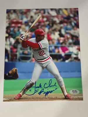 Jack Clark St. Louis Cardinals Signed 8x10 Inscribed The Ripper (PSA Cert.) - Image 1 of 3