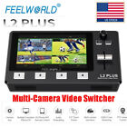 US FEELWORLD L2 Plus 5.5Inch Multi Camera Video Mixer Switcher Touch PTZ Control