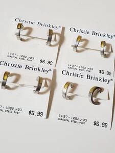 Christie Brinkley modische Ohrringe mit Pfosten aus Chirurgenstahl (4 Paar) - Bild 1 von 6