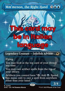 MTG MM'MENON, THE RIGHT HAND 290 EXC - MM’MENON, LA MANO DESTRA - EOE X IT - Picture 1 of 1