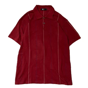 90s Issey Miyake im MIYAKE DESIGN Pullover Shirt, Size L, Wine Red, Men's - Picture 1 of 9