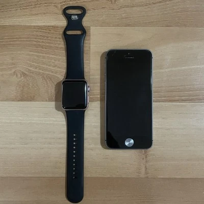 Apple iPhone SE 1st Gen & Apple Watch Series 2 38mm Bundle (Passcode Locked) - Image 1 of 4
