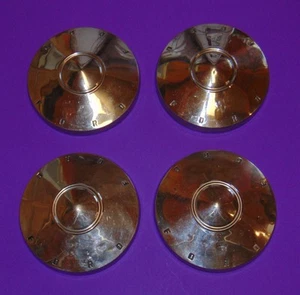 Vintage Ford Hubcaps 9 1/2" Set of 4 1961-1962 Original Fairlane Futura Ratrod - Picture 1 of 14