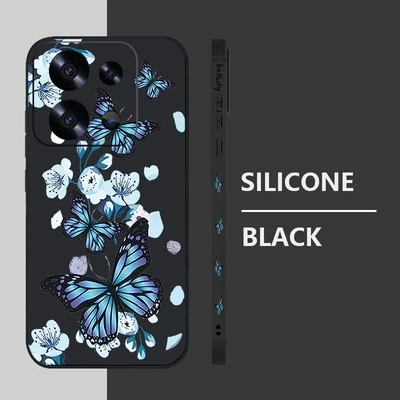 For Xiaomi Redmi Note 14 13 12 Pro 13T Poco X6 X5 TPU Pattern Flower Case Cover - Image 1 of 4