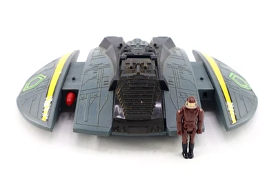 Cylon Raider FIRING Battlestar Galactica 1978 Mattel Vehicle W/ Missiles & Pilot - Image 1 of 4