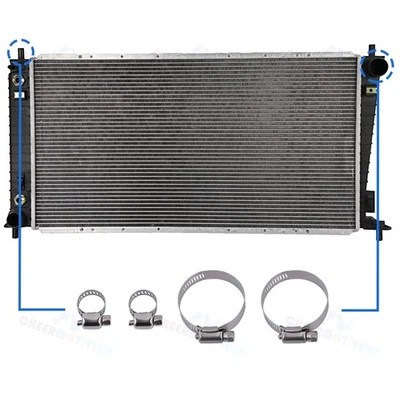 Radiator w/ Oil Hose Clamps Kit for Ford Expedition F-150 Lincoln Mark LT - Image 1 of 4