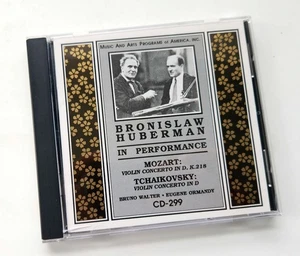 Bronislaw Huberman- Mozart & Tchaikovsky Violin Concertos Live 1945/46, CD Album - Picture 1 of 2