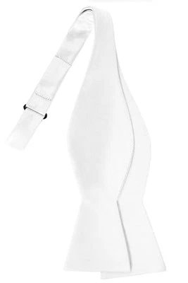  Laço de cetim autoamarrado smoking sólido laço ajustável prata para adultos - Imagem 1 de 4