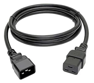 Premium 6FT C19 To C20 Universal Jumper Power Cord 15A 250V For PDU PSU UPS - Picture 1 of 3
