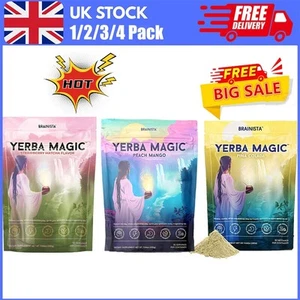 Yerba Magic|Yerba Mate Instant Tea Powder | Peach Mango Flavor 30 Servings - Picture 1 of 26