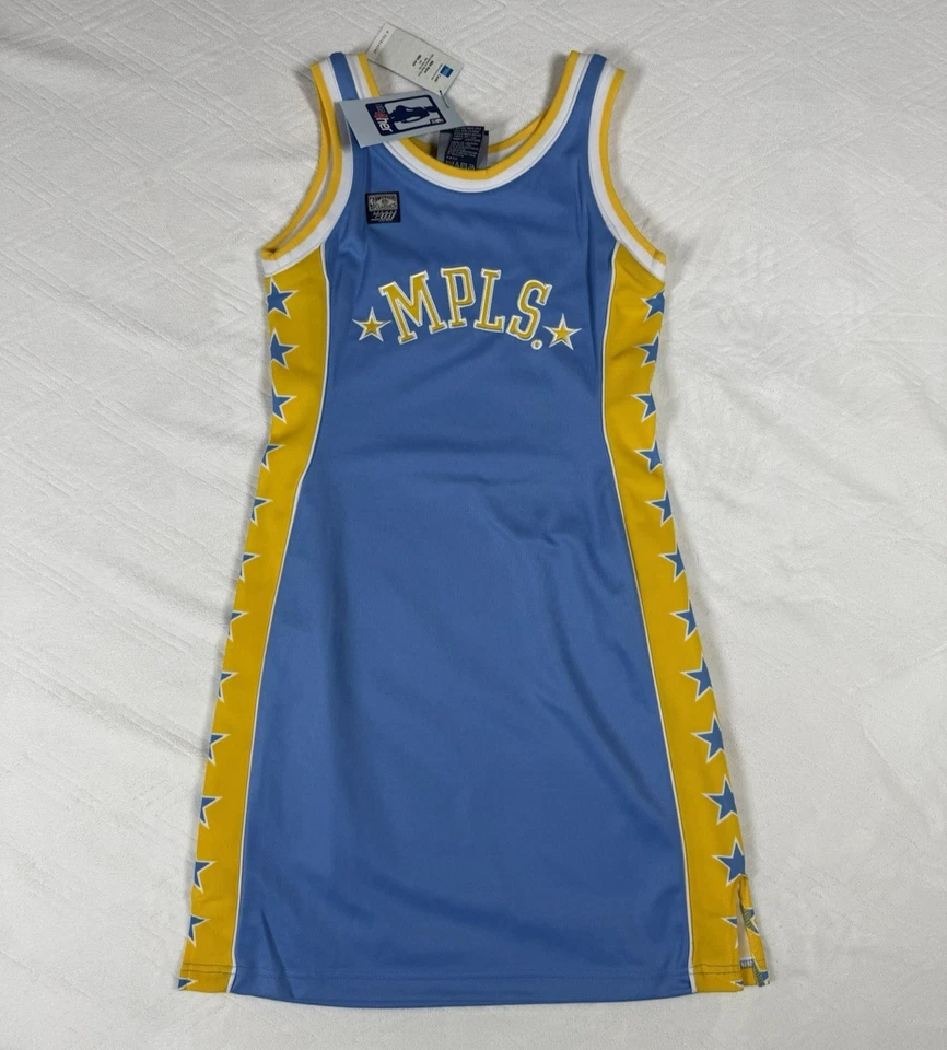 NWT Hardwood Classics Los Angeles Lakers MPLS Jersey Dress Women's M Deadstock - Image 1 of 4