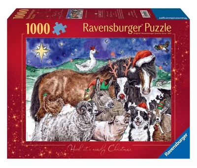 Ravensburger Herd It's Nearly Christmas 1000 Piece Puzzle - NEW - FREE Shipping! - Image 1 of 2
