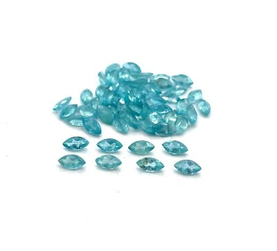 Natural Apatite Marquise Cut Loose Gemstone Lot 55 Pcs 2.50*5 MM 8 CT - Image 1 of 4