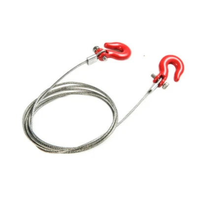 1:10 RC Car Crawler parts Steel Wire Rope With Hook For: 1/10 Rock Crawle RC Car - Image 1 of 4