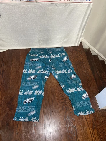 NFL TEAM APPAREL PHILADELPHIA EAGLES GREEN PAJAMA LOUNGE PANTS ADULT MEN SIZE XL Cover