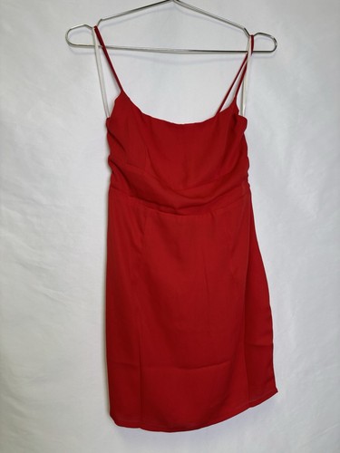 VALENTINO Mini abito senza schiena Superdown Dixie rosso taglia XS *nuovo con etichette*