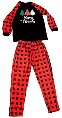Christmas Pajama Set Men’s Size XL – Merry Christmas Trees Holiday PJs - Image 1 of 4