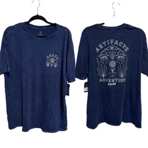 NWT- Roark- Blue Artifacts Of Adventure Premium Tee Graphic Men's Shirt, XL - Picture 1 of 8