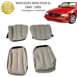 Mercedes-Benz R129 SL seat covers set 1989 - 1995 mushroom - Picture 1 of 3