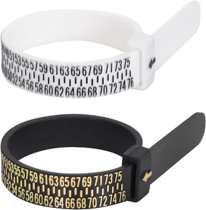 2 Ringgrößenmesser,Ringgröße Messen,Ring Größe Fingerumfang Ermitteln Bestimmen, - Bild 1 von 7