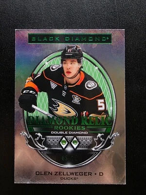 2024-2025 Olen Zellweger Rookie Double Diamond Green 5/10 #BRD-OZ - Image 1 of 2