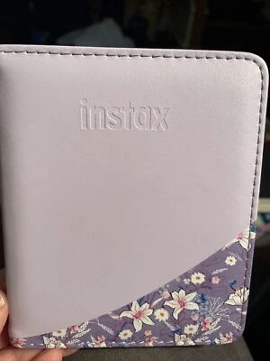 Álbum de fotos floral púrpura Fugifilm Instax 40 ranuras Foto 1 de 4