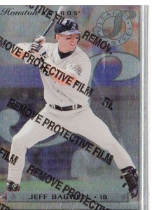 1996 Leaf Preferred Steel Houston Astros Baseball Card #39 Jeff Bagwell