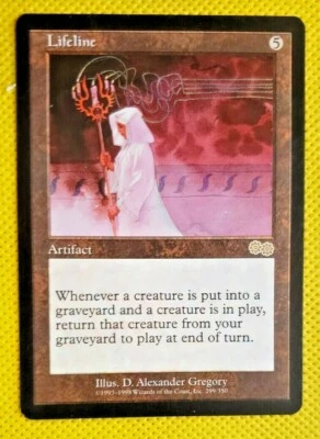  MTG 1998 Magic The Gathering Urza's Saga #299 Lifeline Rare - Image 1 of 4