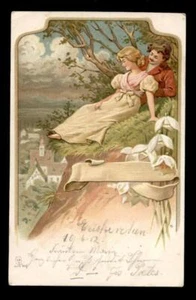 cartolina d'epoca-post card-DONNINE-WOMAN-LADY-FRAU-FEMME 262 - Picture 1 of 1