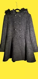 Liz California Outerwear Size L, Women's Winter Coat, Zip Off Hood - Picture 1 of 6