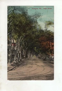 Antique Post Card - High Street - Portland, Maine - Picture 1 of 2