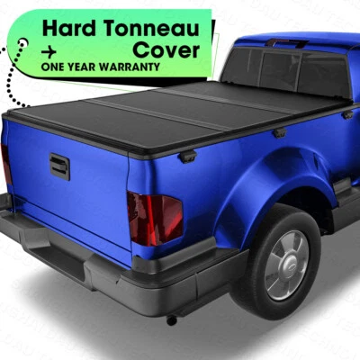 6.5FT 78.8“ TRI-Fold Hard Truck Bed Tonneau Cover For 2004-2014 Ford F150 F-150 Foto 1 de 4