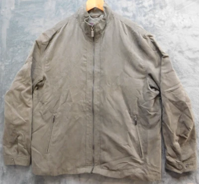 Chaqueta forrada perforada Johnston & Murphy para hombre XL topo Foto 1 de 4