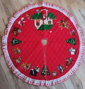 St Nickolaus Christmas Ark Quilted Tree Skirt 36" - Picture 1 of 8