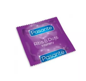 50 pezzi Preservativi PASANTE INTENSITÀ PASANTE RIBS&DOTS - Foto 1 di 2