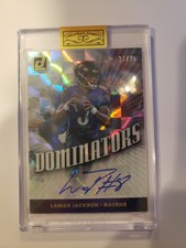 💥 2019 Donruss Lamar Jackson Dominators Holo SP Auto #23/25 Ravens STUD! 💥📈
