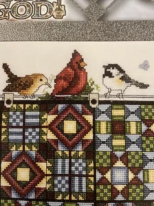 OOP Stoney Creek”HEARTS TO GOD”Quilt*Birds*Red Cardinal*Cross Stitching Pattern - Picture 1 of 15