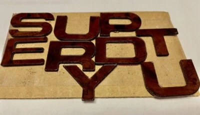 Para Ford F-450 Super Duty 2008-16 NUEVA GUANTERA OXFORD MADERA LETRAS TABLERO INSERTO Foto 1 de 4