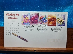 First Day Cover📮2005 (5 stamps) Marking The Occasion 📮Marks Point NSW - Picture 1 of 2