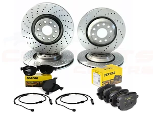 FOR BMW F12 F13 640d 640i 650i FRONT REAR BRAKE DISCS & PADS SENSORS 348mm 345mm - Picture 1 of 8