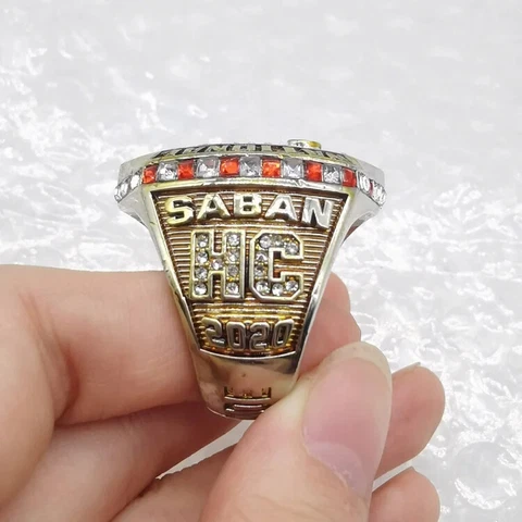 2020 Nick Saban Alabama Crimson Tide Football Championship Ring Cover