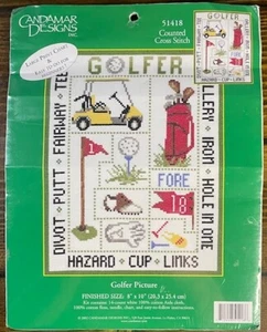 VTG, Candamar Designs, Golfer Picture, 8” x 10”, 2002, New in Plastic, - Picture 1 of 2